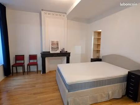 location t2 bis meublé avec terrasse- place dupuy/saint-aubin