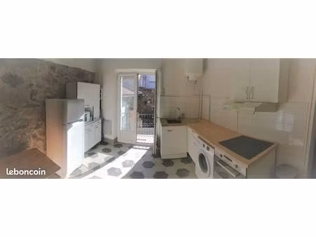 t1 meublé sur cour bessèges