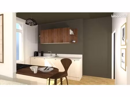 magnifique t2 rénové par architecte d'intérieur