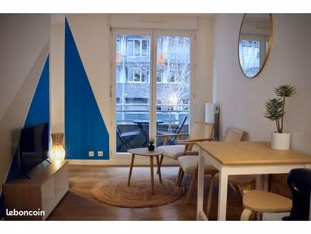 studio rénové et meublé – résidence sécurisée en centre-ville