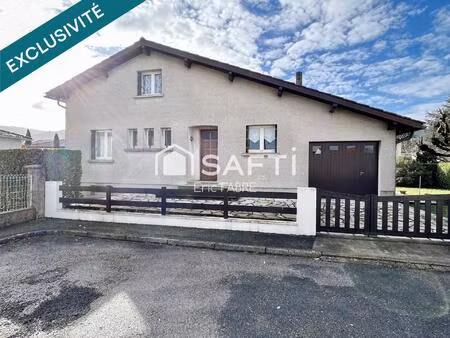 maison salon salle manger 3 chambres  mezzanine  sous-sol complet  jardin  terrasse  garag