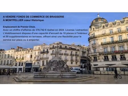 exceptionnel restaurant brasserie licence 4 à vendre!