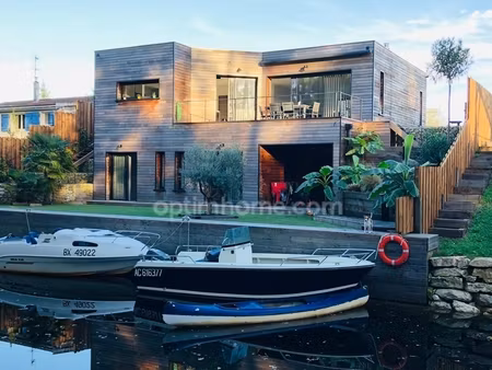 cazaux (33260) – maison contemporaine – 5 suites parentales – piscine – propriété du canal