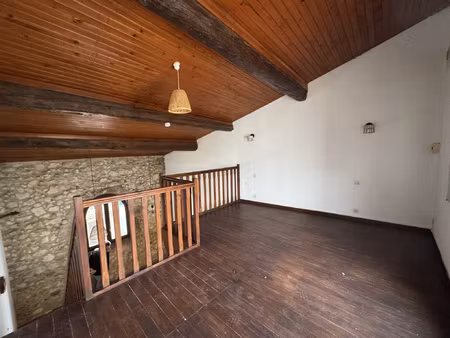 coursan : grand appartement avec terrasse en location