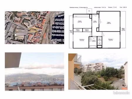 f3 ajaccio centre / kennedy - à l'année