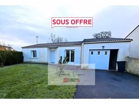 a vendre en exclusivité au boupère  maison de 77 m2 avec 2 chambres sur une parcelle de 44