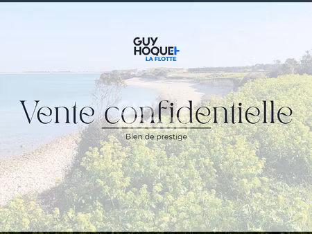 propriété d'exception avec vue mer à vendre sur l'ile de ré