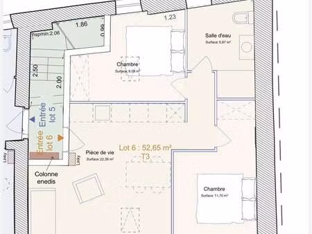 vente appartement 3 pièces à limonest (69760) : à vendre 3 pièces / 52m² limonest