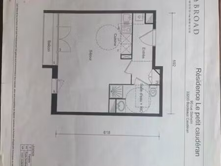 location appartement 1 pièce 34 m² à bordeaux (33000)