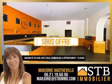 appartement avec local commercial - flaviac