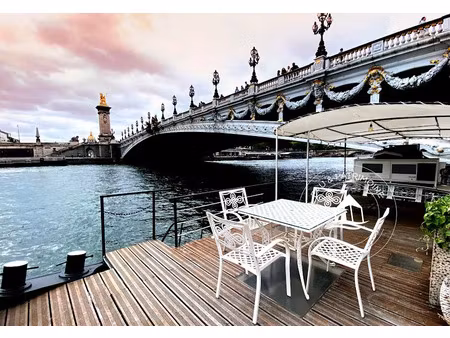 vente péniche 3 pièces 45 m² à paris 8ème (75008)  365 000 €