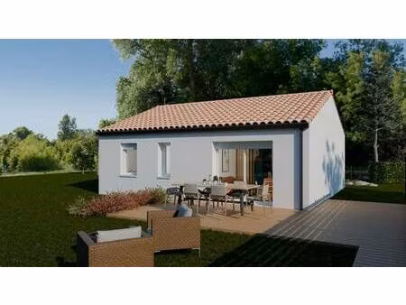 terrain avec maison neuve à vendre