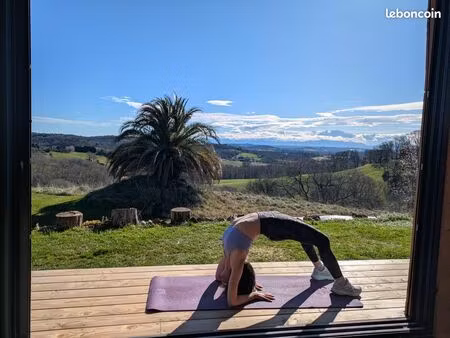 : studio yoga & bien-être de 90m² face aux pyrénées – béarn (64)