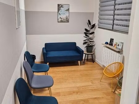 location cabinet 12m² équipé – carrefour de l'europe – rdc & parking – tout inclus