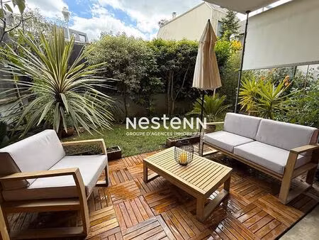 issy les moulineaux - appartement 3 pièces traversant en rez-de-jardin