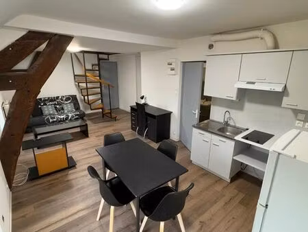 t2 duplex meublé proche gare et iut