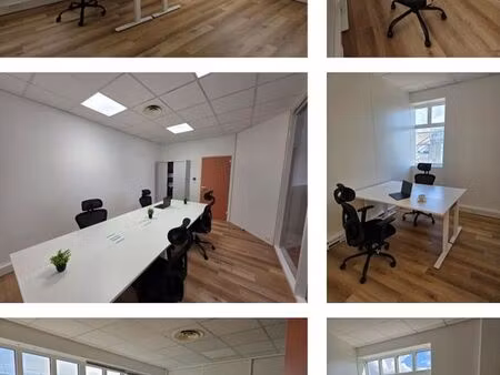 location bureaux équipés - 100 m² - rénovation neuve - métro jean jaurès