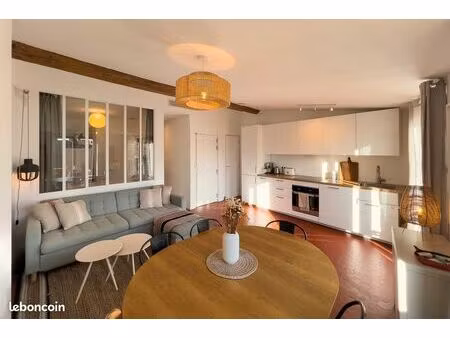 appartement coup de cœur. t2 bis + bureau + balcon. lumineux et traversant