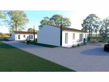 terrain avec maison neuve à vendre