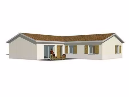 terrain avec maison neuve à vendre