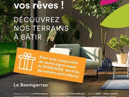 terrain constructible à vendre