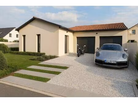 terrain avec maison neuve à vendre