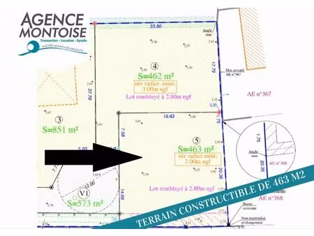 en vente terrain non constructible 463 m² – 101 600 € |notre-dame-de-monts