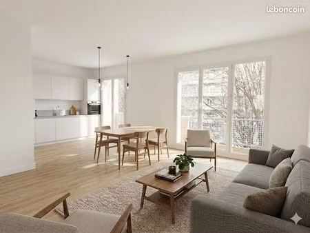 à louer  t3 meublé 67 m²  grenoble quartier chavant  2 balcons  3e étage avec ascenseur