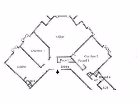 appartement t4 87 m² – balcon plein sud – parking – rouen