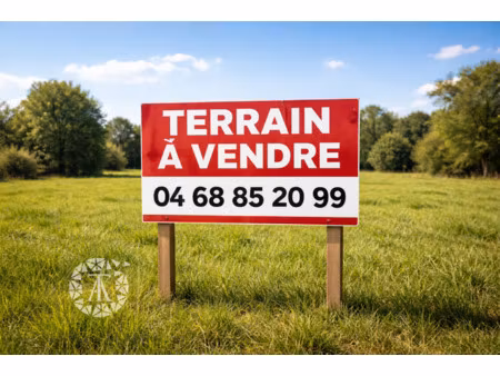 terrain constructible 200m2 - vue dégagée sur les albères