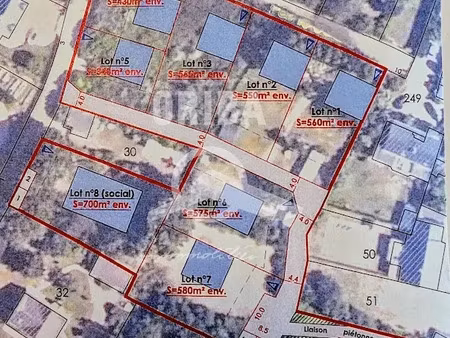 vente terrain à batir 560 m² à piriac-sur-mer (44420)  266 700 €