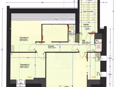 t3 lumineux et calme centre st renan