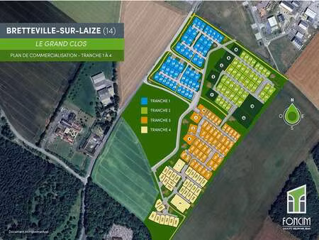 vente terrain à bretteville-sur-laize (14680) : à vendre / 350m² bretteville-sur-laize