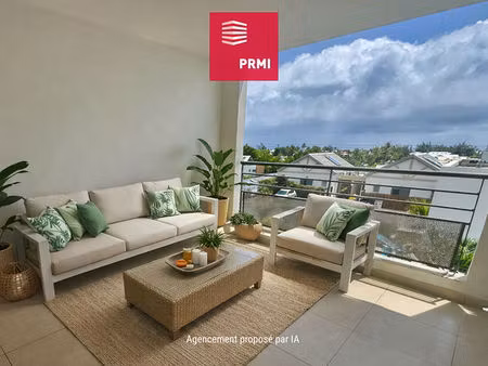 la saline les bains : maison t3 84 26 m² utiles - vue mer et jardin