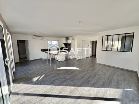 pavillon plain pied 4 chambres dont une suite parentale + garage et piscine a chauray !