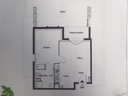 le teich - a louer en meublé  appartement t2 . 40m2 avec terrasse et jardinet