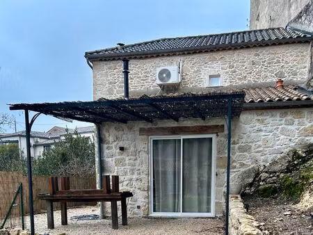 maison en pierre rénovée de 60 m² avec jardin – laroque-timbaut