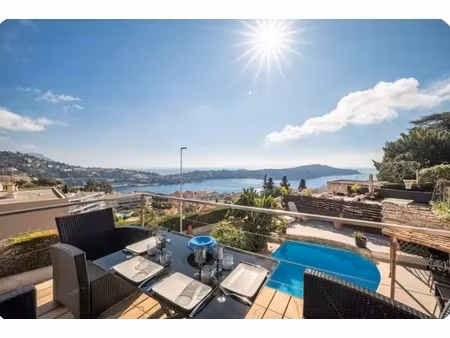 appartement bas de villa à vendre 4 pièces villefranche sur mer (06)vue exceptionnelle pis
