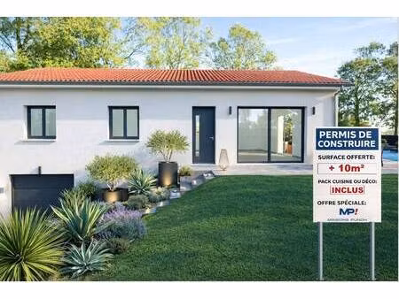 terrain avec maison neuve à vendre