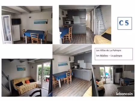 les mathes / t2 de25 m² de plain-pied avec jardinet  une chambre en mezzanine  jardin et p