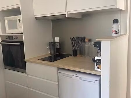 appartement - rdc - 33 82 m2 - 2 pièces - meublé