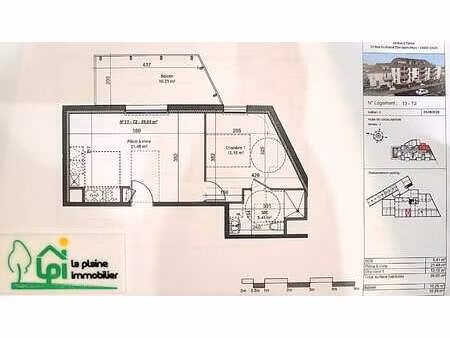 vente appartement 2 pièces à caen (14000) : à vendre 2 pièces / 39m² caen