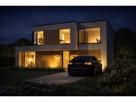 strakke nieuwbouwvilla in groenrijk en rustig schilde