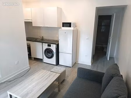 appartement f2 meublé 26 m² – rez-de-chaussée – à 5 min à pied de la gare de nogent-l’arta