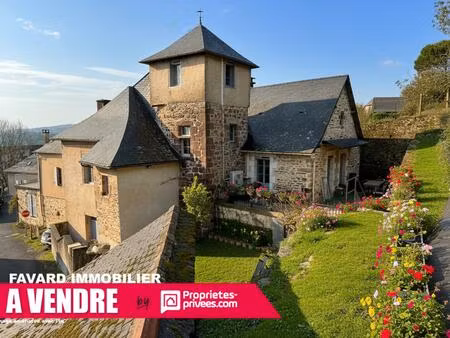 maison de caractère avec tour  piscine et vue sur le viaduc