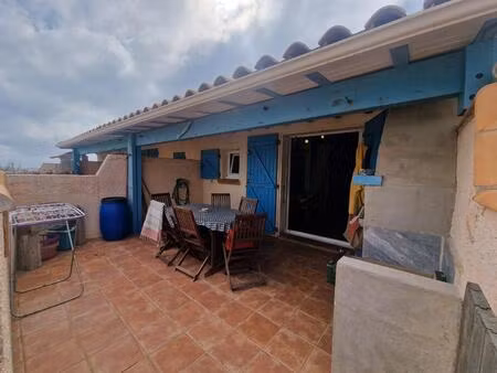 pavillon avec mezzanine et vue mer à vendre à saint-pierre-la-mer 11560