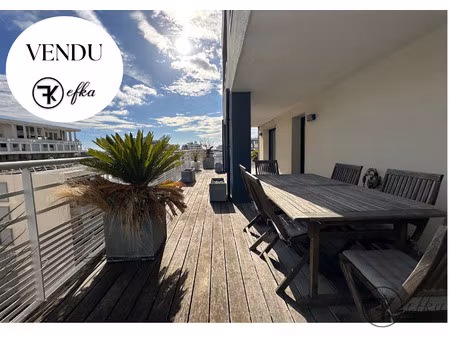 superbe t4 de 125m2 avec terrasses de 115m2 en étage élevé