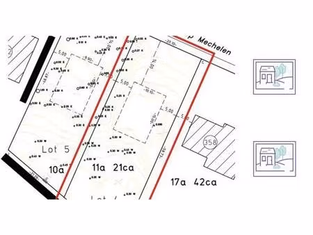 terrain à vendre à steenweg op mechelen 360 kraainem (vbd82640)