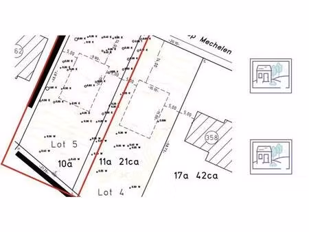 terrain à vendre à steenweg op mechelen 360a kraainem (vbd82641)