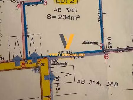 vente terrain aux sorinières (44840) : à vendre / 234m² les sorinières